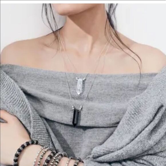 Alex and Ani Earth Sultry Sodalite Pendant Necklace with Station Beads 14kt GP - Picture 9 of 16